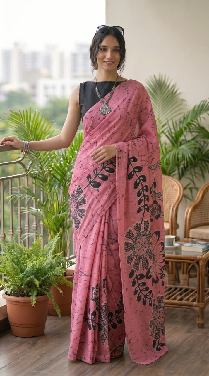 Premium Cotton Mulmul Sarees Wholesale – Soft Mulmul Sarees with Running Blouse