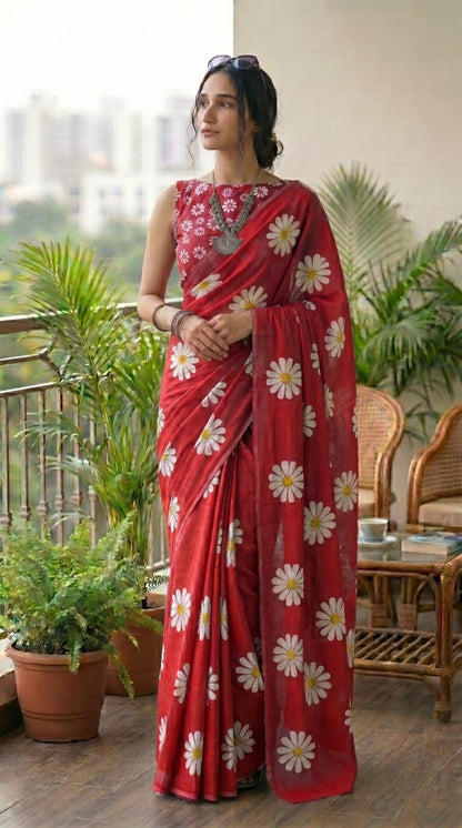 Wholesale Cotton Mulmul Sarees – Pure 92×80 Mulmul with Running Blouse