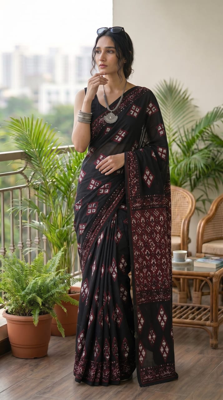 Pure Cotton Mulmul Sarees Wholesale – Lightweight Sarees with Running Blouse