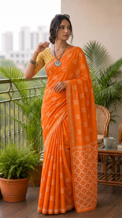 Wholesale Cotton Mulmul Sarees – Pure 92×80 Mulmul with Running Blouse