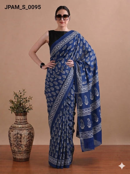 Wholesale Cotton Mulmul Sarees – Pure 92×80 Mulmul with Running Blouse