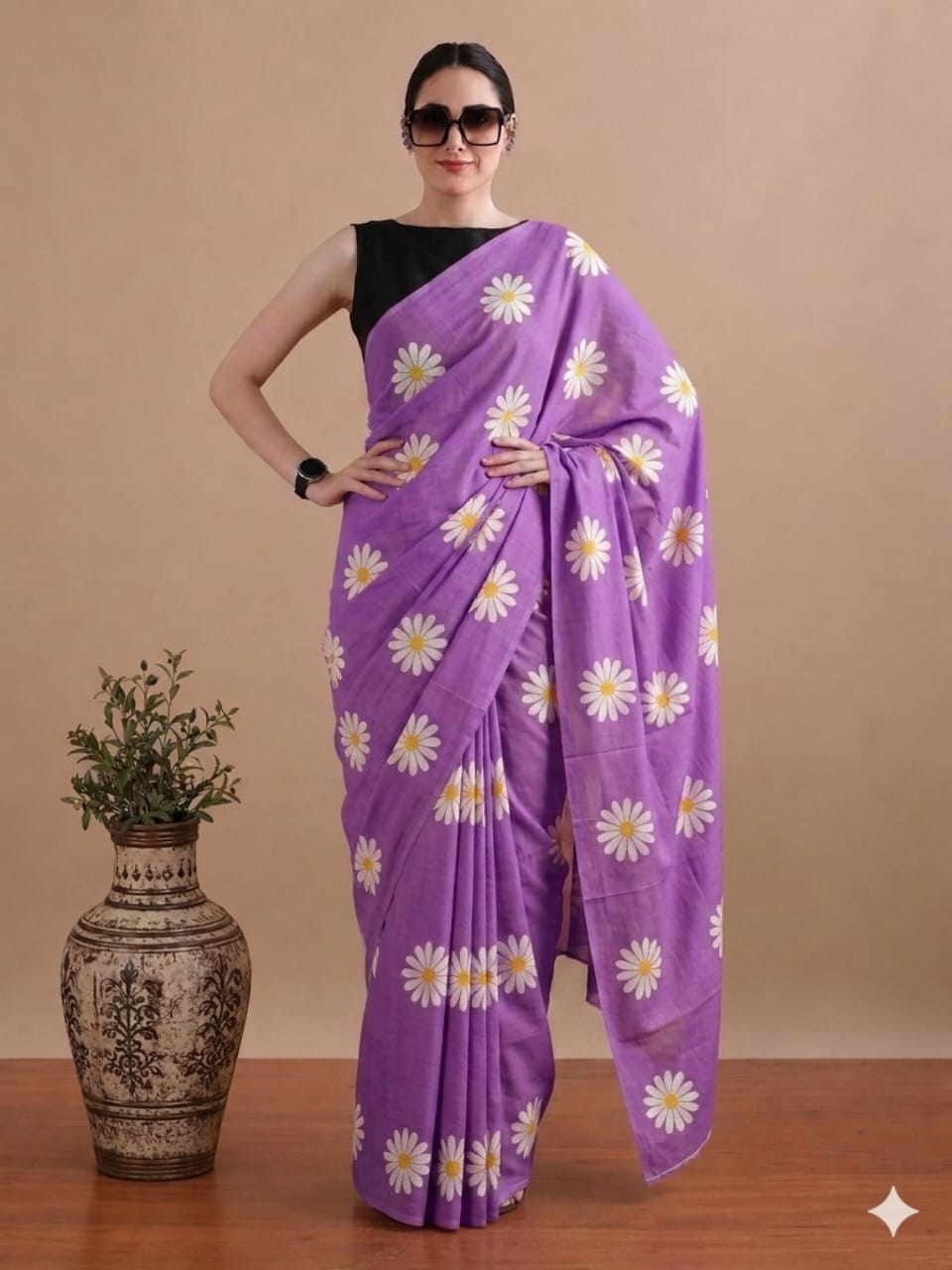 Pure Cotton Mulmul Sarees Wholesale – Lightweight Sarees with Running Blouse