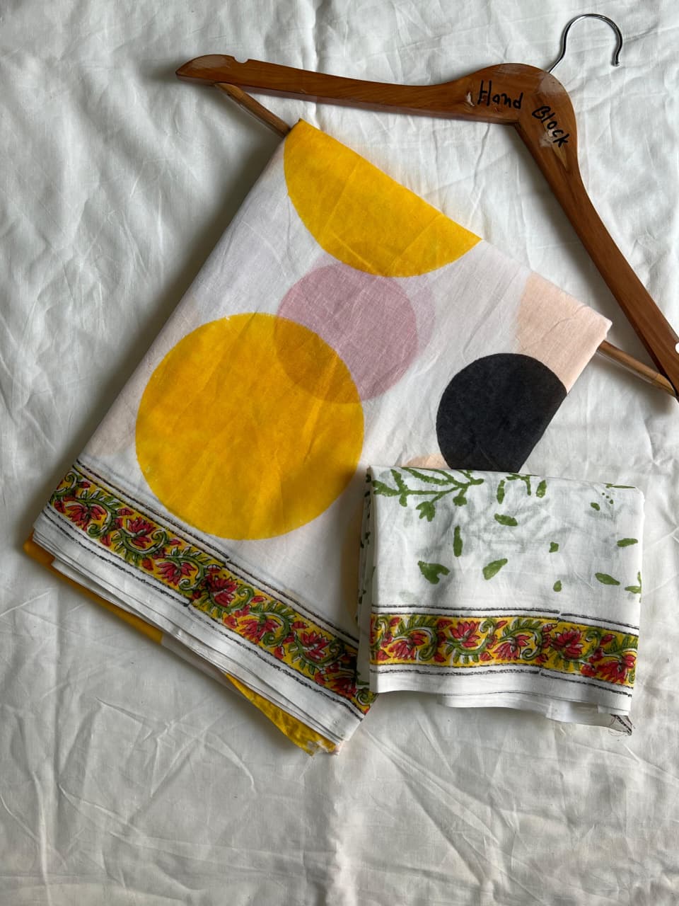 Cotton Malmal Handblock Printed Sarees Wholesale – Lightweight Cotton MUL Sarees