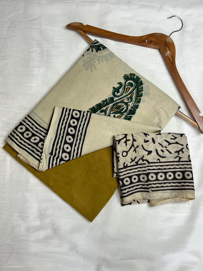 Cotton Malmal Handblock Printed Sarees Wholesale – Lightweight Cotton MUL Sarees