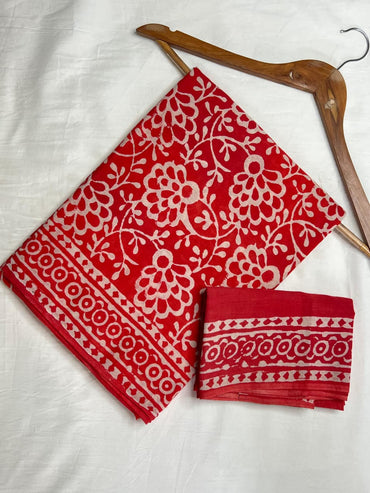 Handblock Printed Cotton Mulmul Sarees Wholesale – Lightweight Malmal Sarees