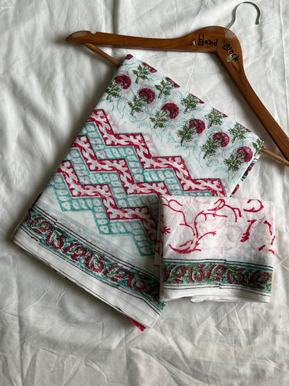 Handblock Printed Cotton Mulmul Sarees Wholesale – Lightweight Malmal Sarees