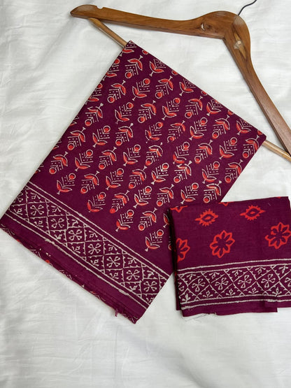 Cotton Mulmul Handblock Printed Sarees Wholesale – Lightweight Artisan Cotton Sarees