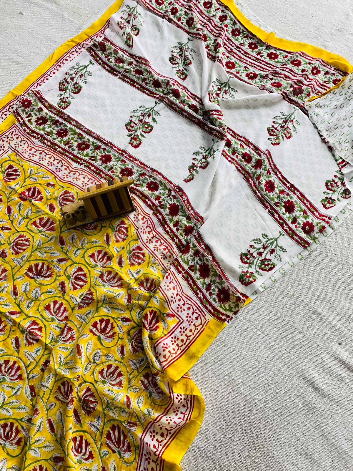 Hand Block Printed Georgette Sarees Wholesale – Natural Dyed Premium Sarees