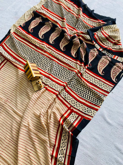 Hand Block Printed Georgette Sarees Wholesale – Natural Dyed Premium Sarees