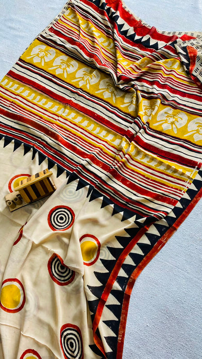 Hand Block Printed Georgette Sarees Wholesale – Natural Dyed Premium Sarees
