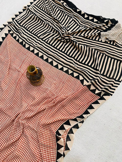 Hand Block Printed Georgette Sarees Wholesale – Natural Dyed Premium Sarees