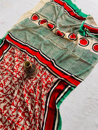 Wholesale Georgette Sarees – Hand Block Printed Natural Dyed Premium Sarees