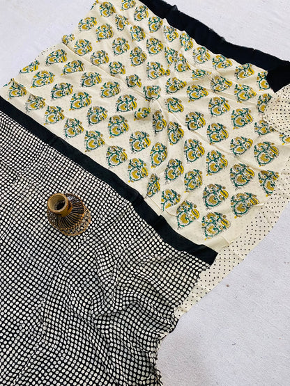 Wholesale Georgette Sarees – Hand Block Printed Natural Dyed Premium Sarees