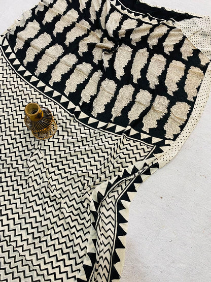 Wholesale Georgette Sarees – Hand Block Printed Natural Dyed Premium Sarees