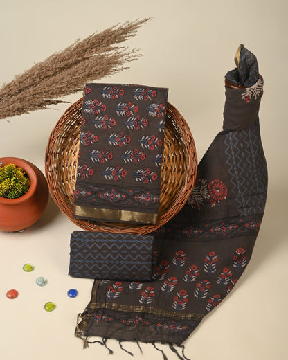 Cotton Chanderi dress material