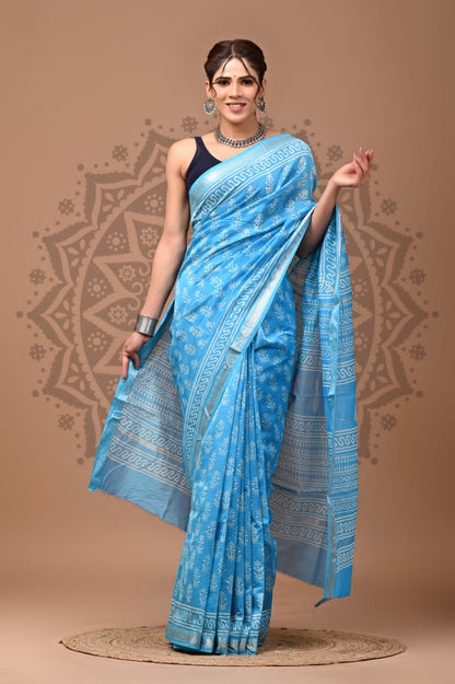 Maheshwari Silk Saree Wholesale – Handblock Printed Heritage Sarees