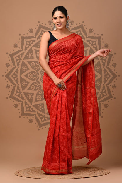 Maheshwari Silk Saree Wholesale – Handblock Printed Heritage Sarees
