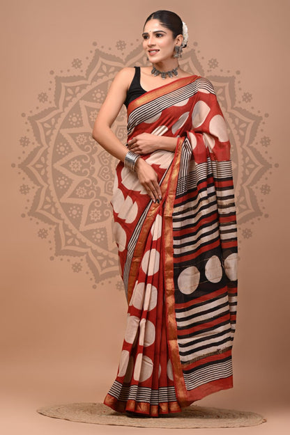 Maheshwari Silk Saree Wholesale – Handblock Printed Heritage Sarees