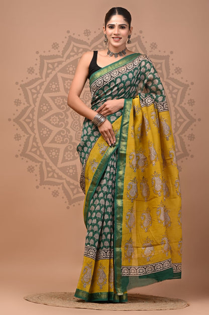 Maheshwari Silk Saree Wholesale – Handblock Printed Heritage Sarees