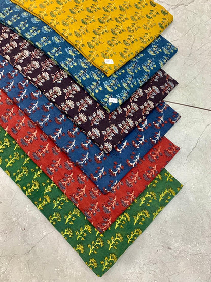 Ajrakh pure cotton handblock printed fabric available for wholesale online with artisan quality