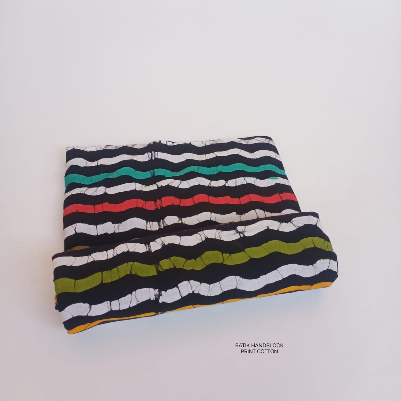 Pure cotton batik fabric wholesale in blue multi stripes, handcrafted batik print fabric for boutique, designer & bulk buyers – Fabtexs