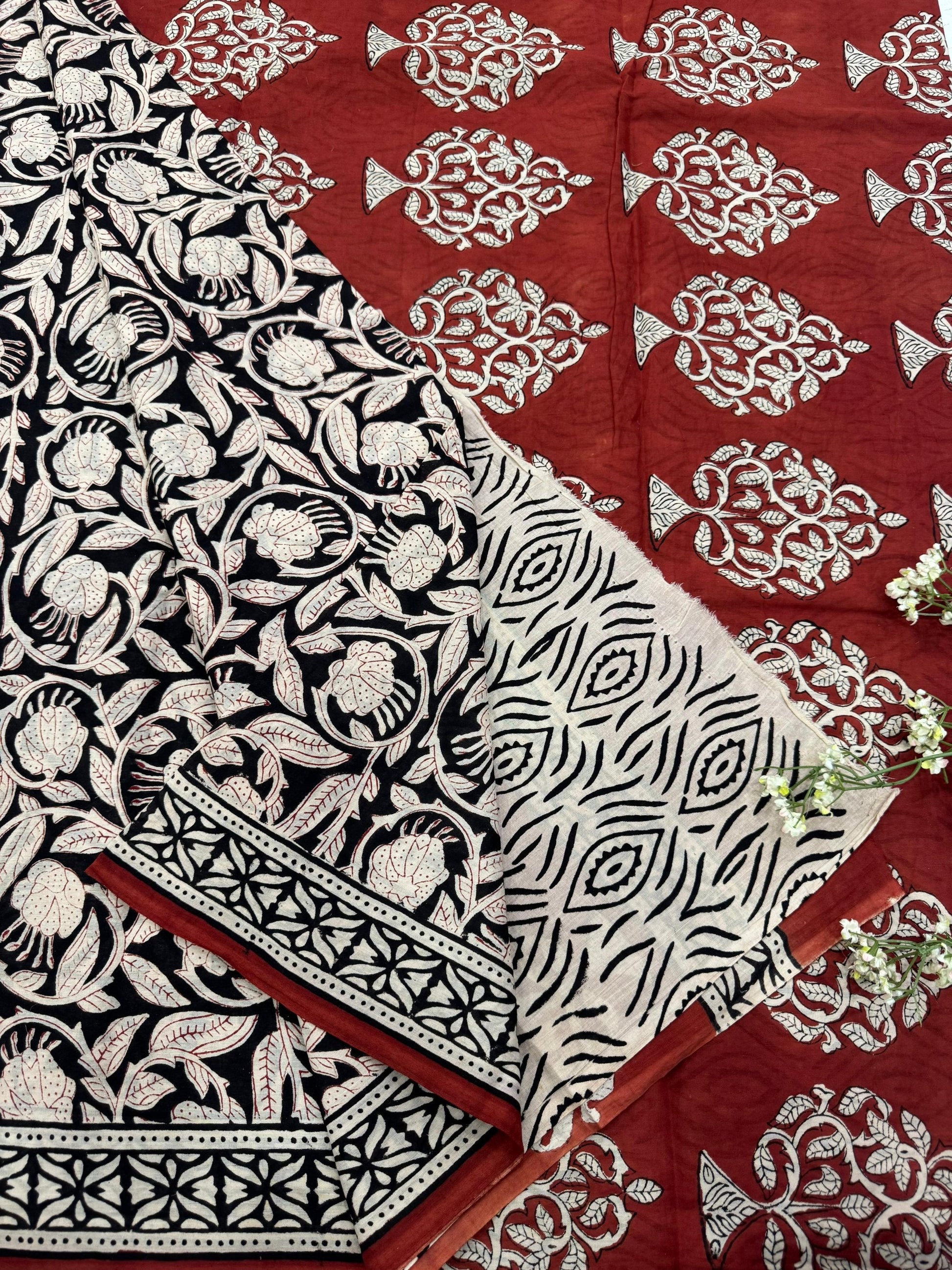 Black Floral Jaal Cotton Saree – Designer Handcrafted Wholesale Saree for Boutiques