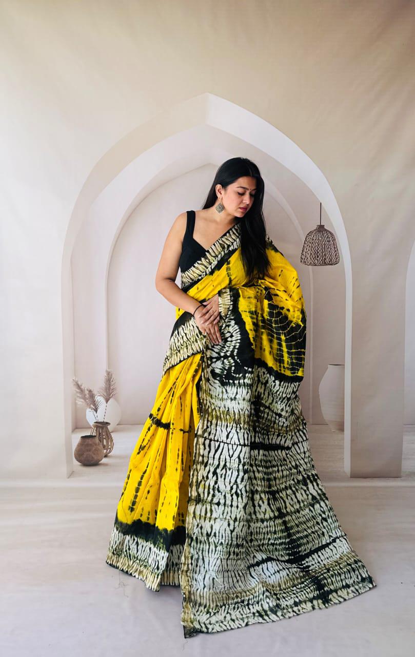 Black Maheshwari Silk Handblock Printed Saree with Plain Body and Maroon Paisley Wuta in Pallu – Wholesale Designer Silk Saree