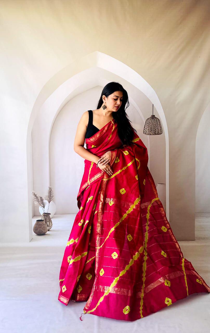Black Maheshwari Silk Handblock Printed Saree with Plain Body and Paisley Pallu Boota – Wholesale Silk Saree