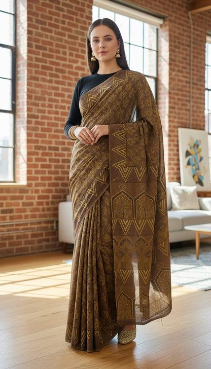 Premium Cotton MUL Handblock Printed Sarees Wholesale – Soft, Breathable & Artisan-Crafted