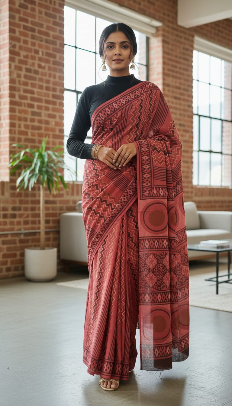 Premium Cotton MUL Handblock Printed Sarees Wholesale – Soft, Breathable & Artisan-Crafted