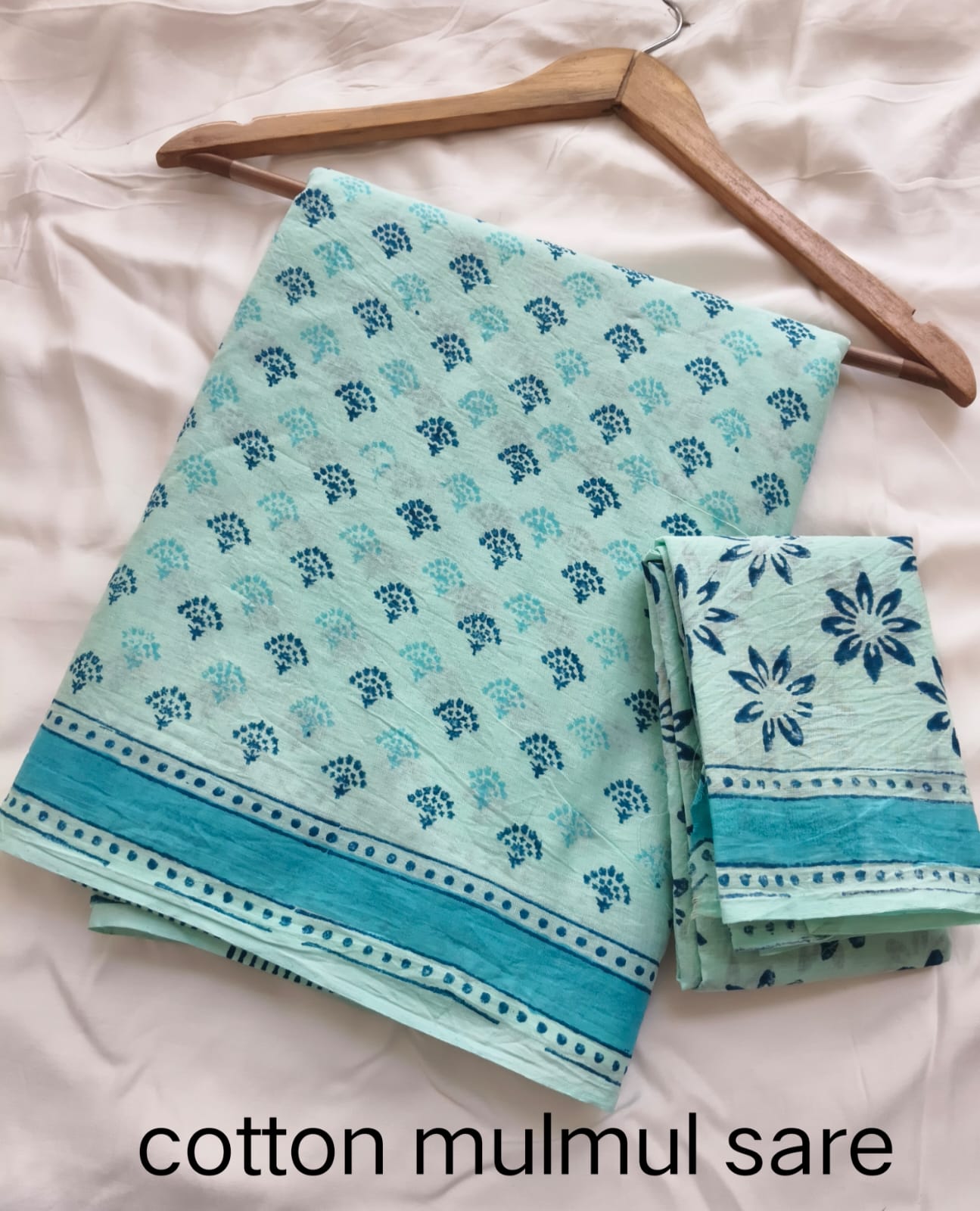 Cotton Mulmul Saree in pink and white paisley design – Pure cotton handblock printed saree wholesale by Fabtexs