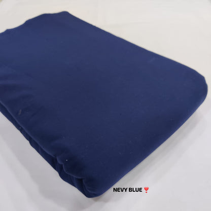 Pure cotton plain flex fabric wholesale in navy blue, procian dyed, 160 GSM, bulk cotton by Fabtexs