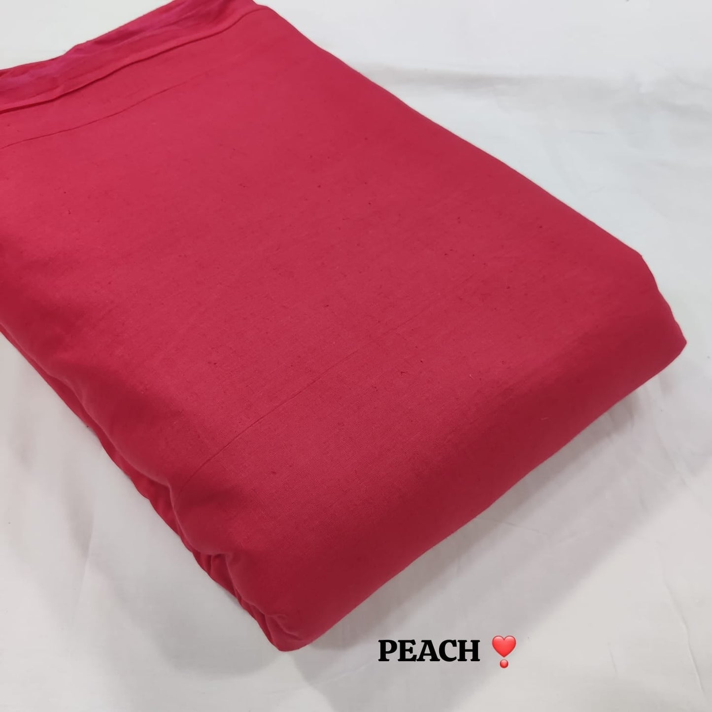 Pure cotton plain flex fabric wholesale in peach color, procian dyed, 160 GSM, bulk supply by Fabtexs