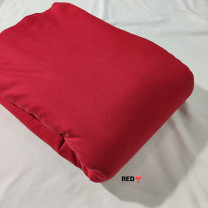 Pure cotton plain flex fabric wholesale in red color, procian dyed, 160 GSM, wholesale textile by Fabtexs