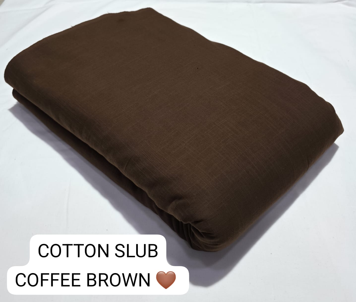 Brown cotton slub fabric wholesale, classic tone in premium pure cotton for bulk buyers