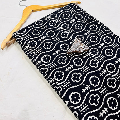 Dabu Fabric Wholesale Pure Cotton Hand Block Printed| Artisan Made MOQ-1 Thaan by Fabtexs