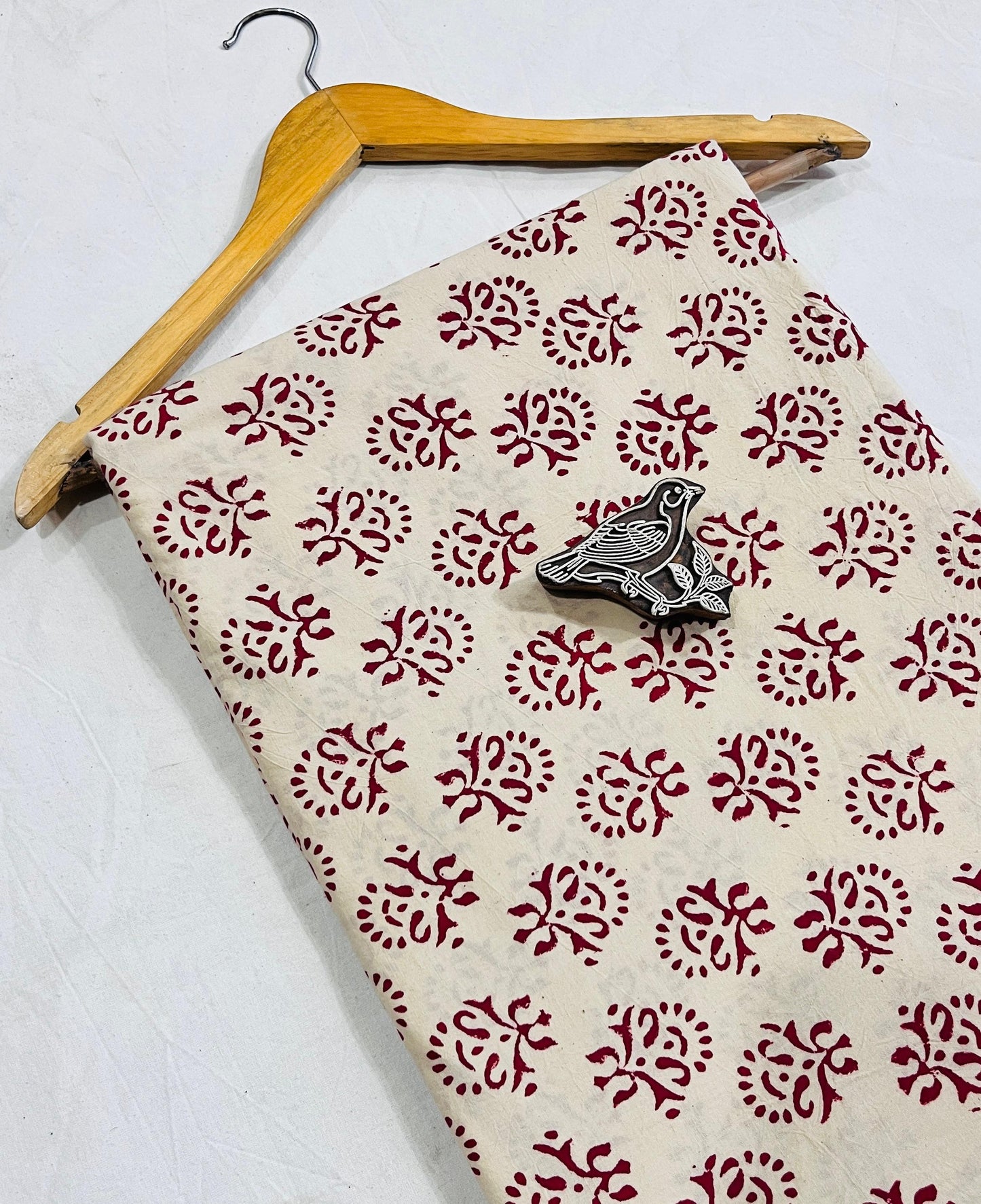 Dabu Fabric Wholesale Pure Cotton Hand Block Printed| Artisan Made MOQ-1 Thaan by Fabtexs