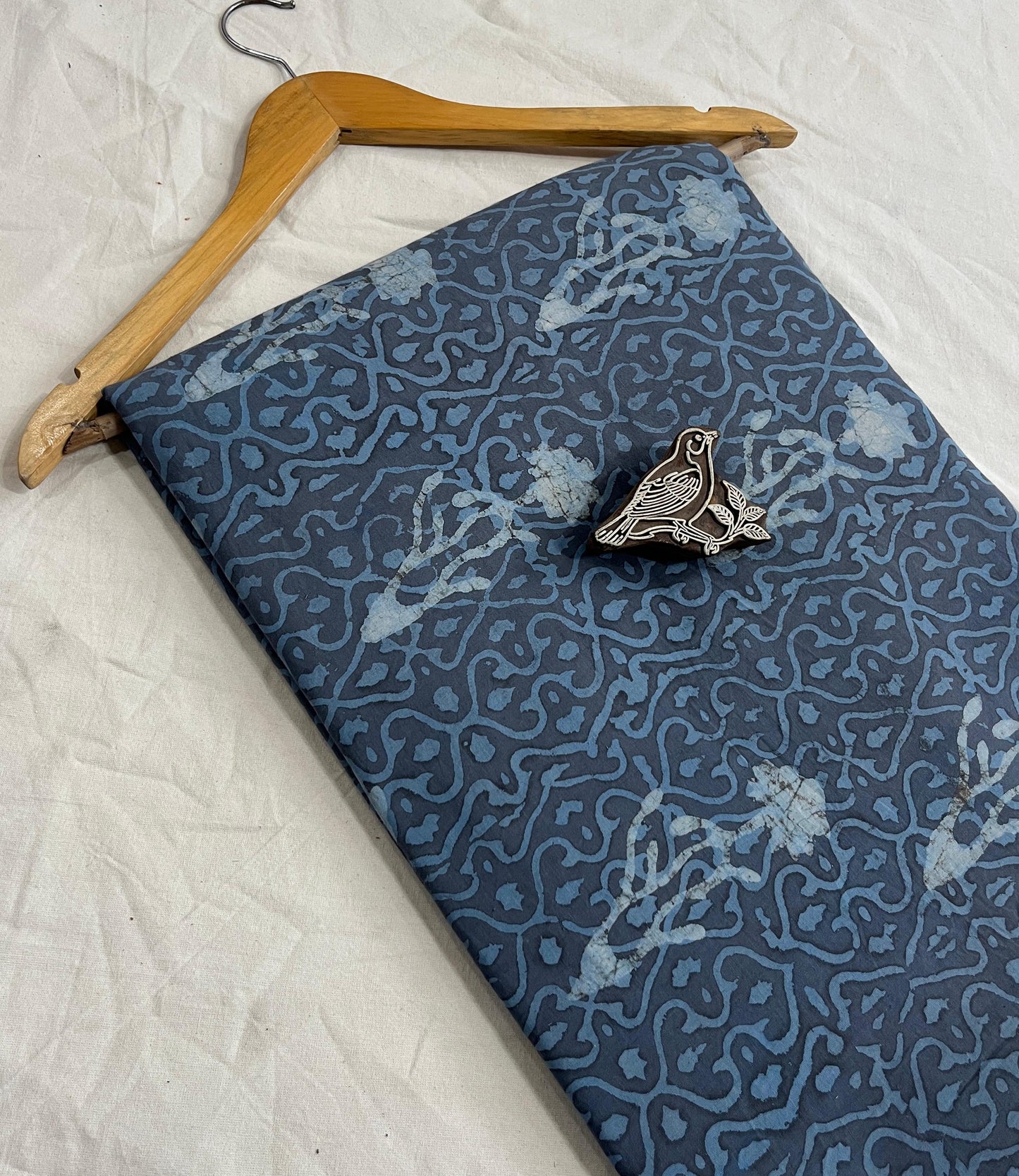 Dabu Fabric Wholesale Pure Cotton Hand Block Printed| Artisan Made MOQ-1 Thaan by Fabtexs