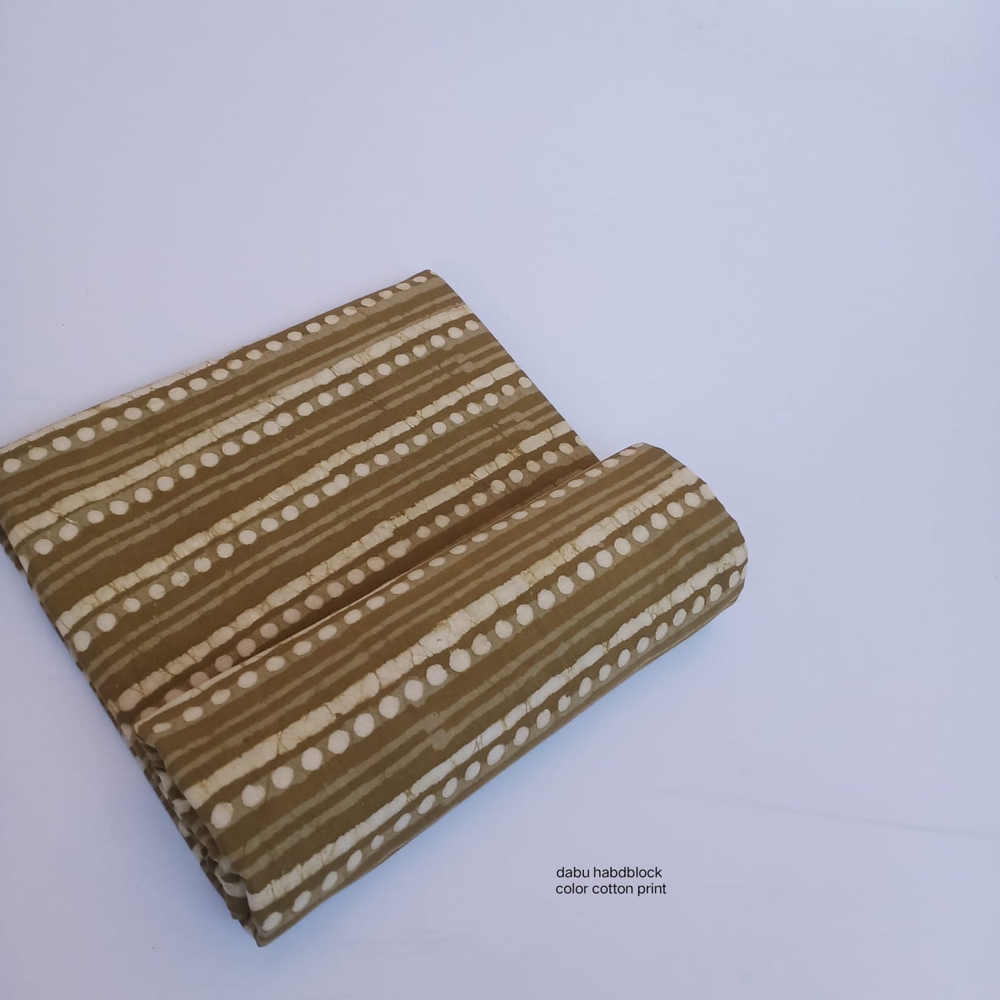 Mustard geometrical border Dabu handblock printed cotton fabric wholesale