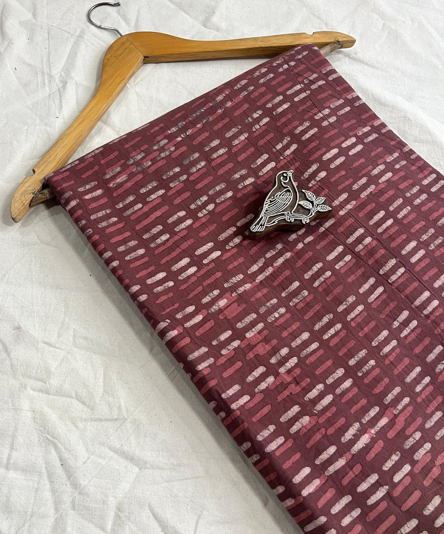 Dabu Fabric Wholesale Pure Cotton Hand Block Printed| Artisan Made MOQ-1 Thaan by Fabtexs