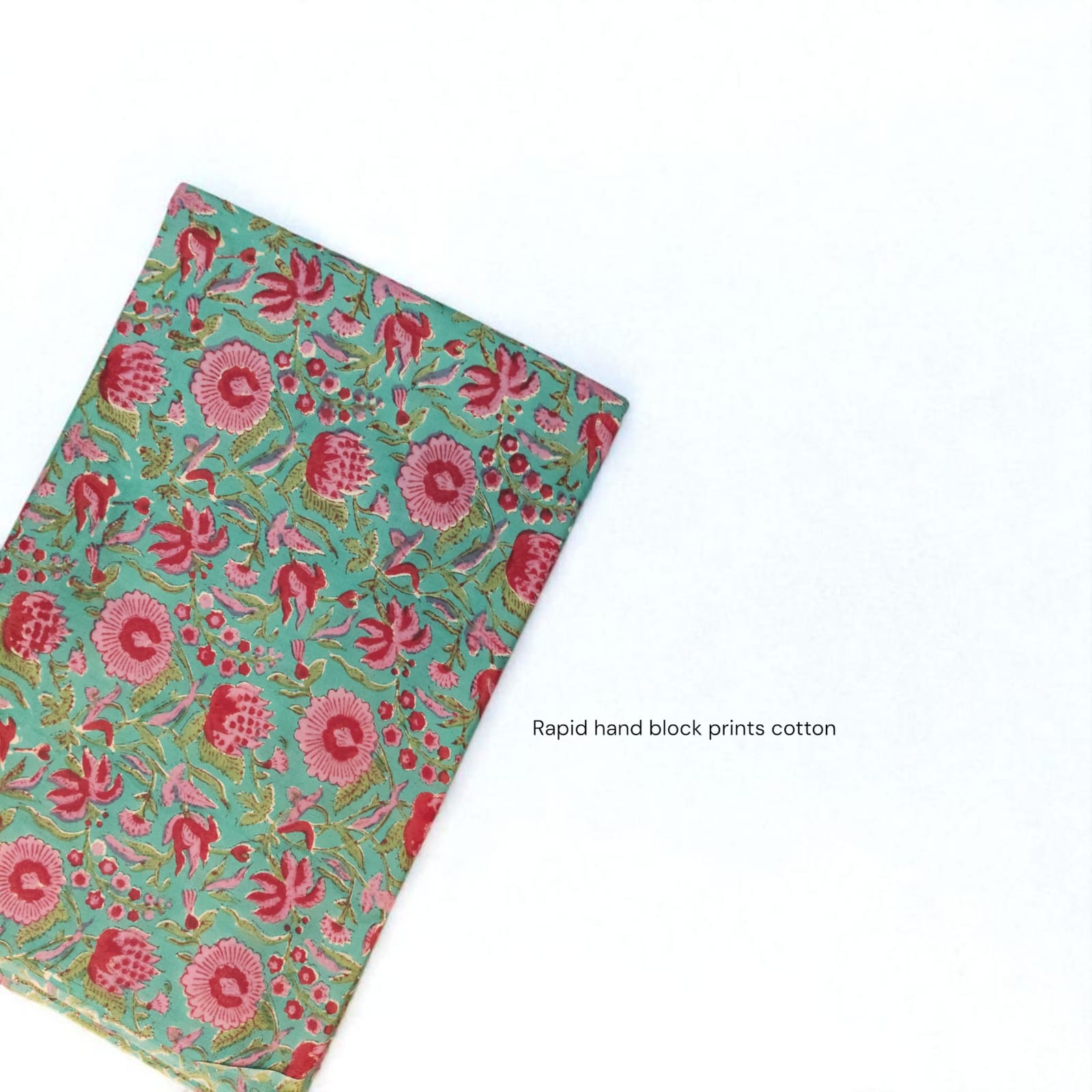White green pink floral jaal pure cotton Sanganeri handblock printed fabric wholesale by Fabtexs