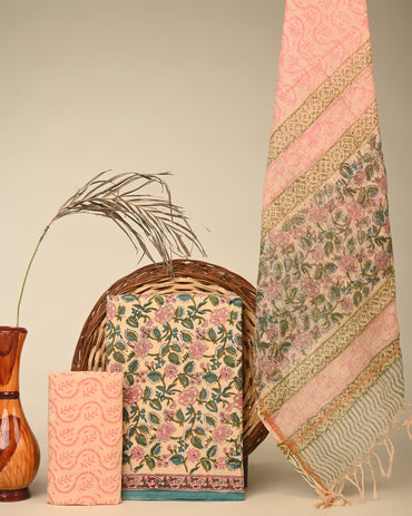 Pure Cotton Kota Doria Dress Material for Boutiques & Designers