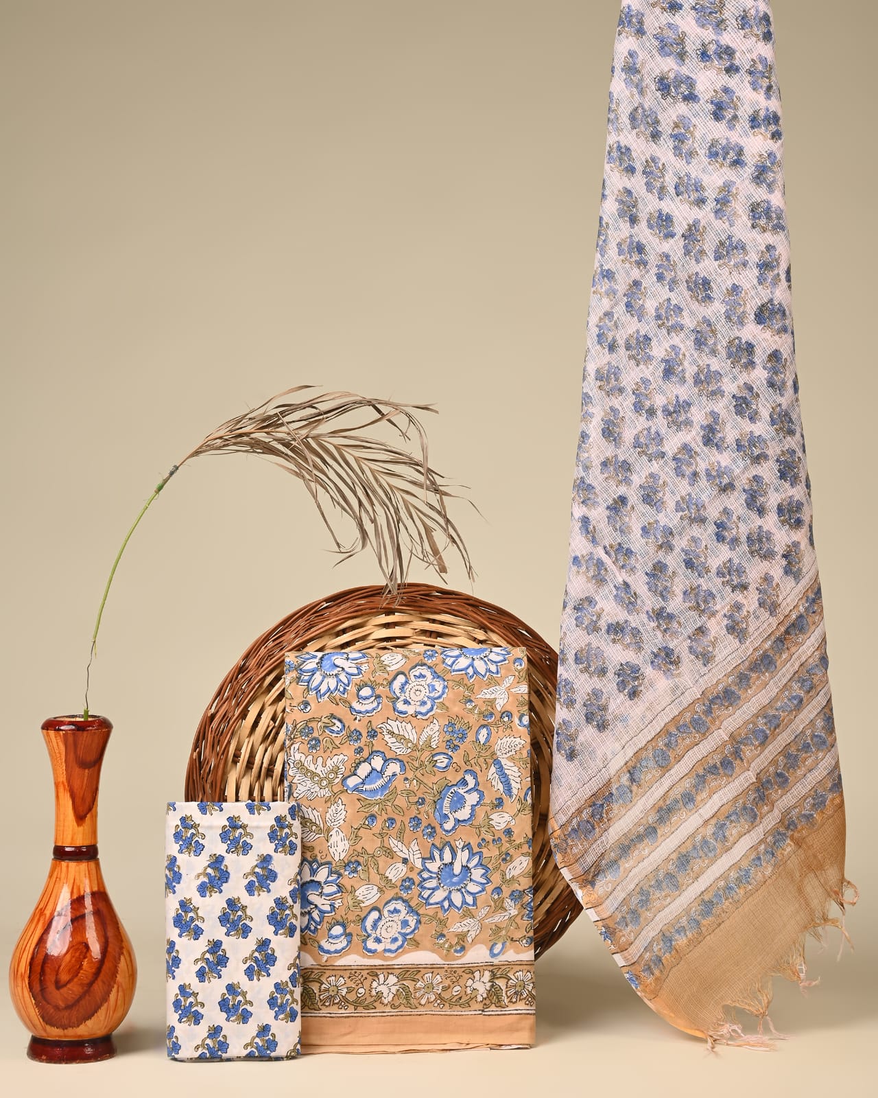 Kota Doria Dress Material Wholesale – Handcrafted Cotton Suit Set