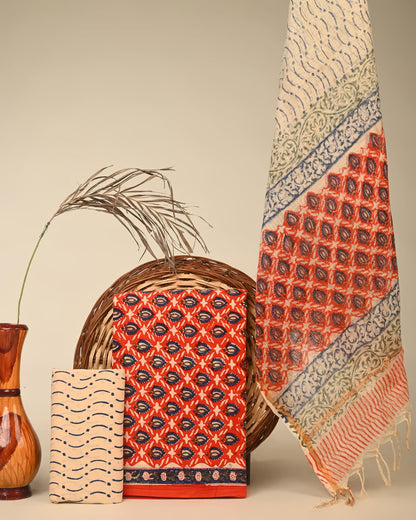 Pure Cotton Kota Doria Dress Material for Boutiques & Designers