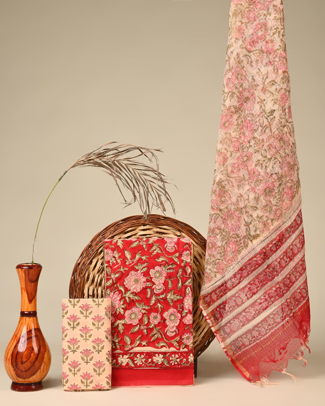 Kota Doria Dress Material Wholesale – Handcrafted Cotton Suit Set