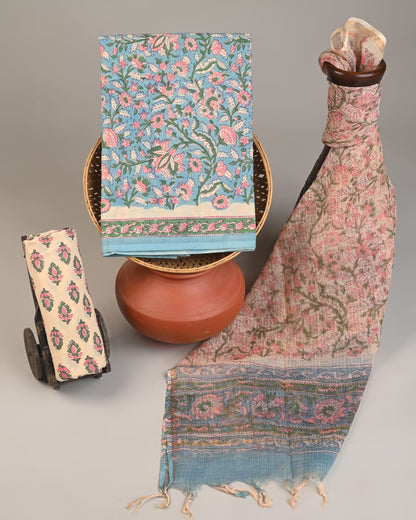 Kota Doria Dress Material Wholesale – Cotton Suit with Kota Doria Dupatta