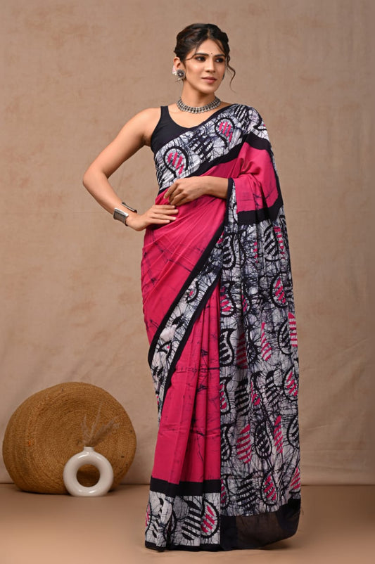 Cotton Mul Mul Saree (MOQ any 6pcs assorted designs)