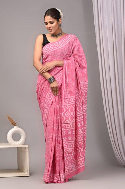 Cotton Mul Mul Saree (MOQ any 6pcs assorted designs)