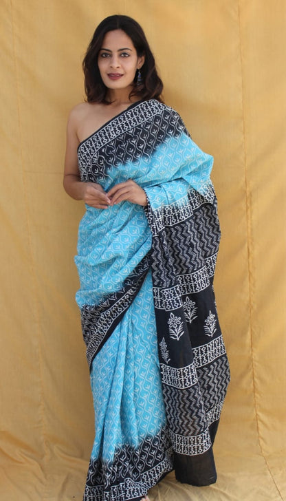 Cotton Mul Mul Saree (MOQ any 6pcs assorted designs)