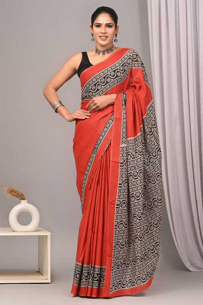 PURE COTTON MUL SAREE (6 MOQ 6pcs | Assorted – Fabtexs)